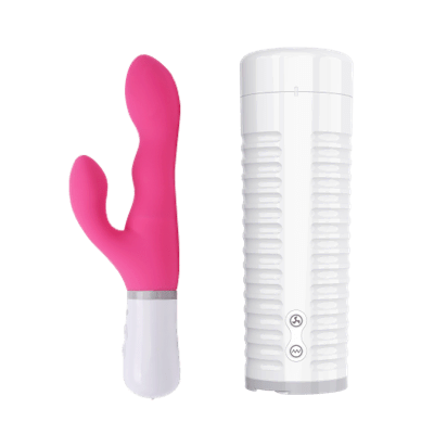 Kit Max 2 interactive masturbator and Nora Bluetooth rabbit vibrator for long distance couples