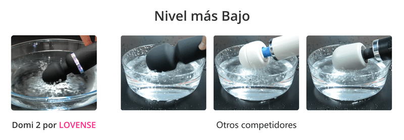 ¡Aunque es la mitad del tamaño de otros, nuestra tecnología única permite que Domi sea muy potente sin cables!