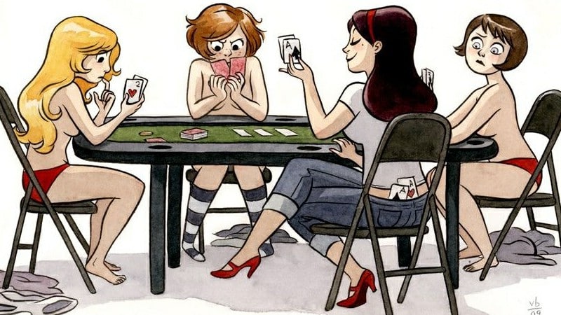 Yeah, yeah, yeah . strip poker. 