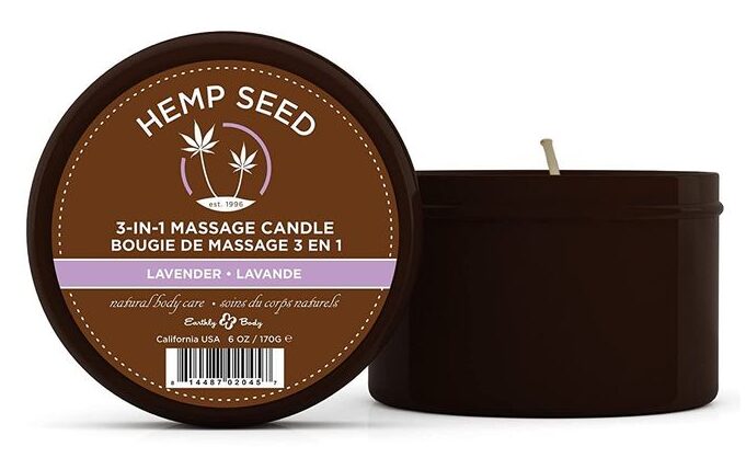hemp seed - massage candle