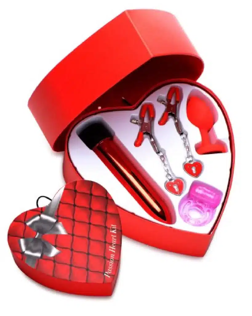 sex toy set, red sex toys