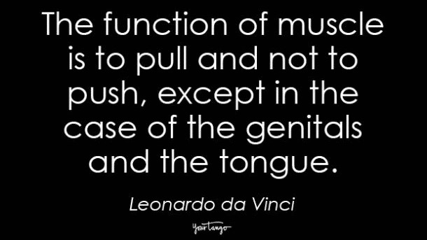 tongue sex quote, leonardo da vinci quote, sex quote