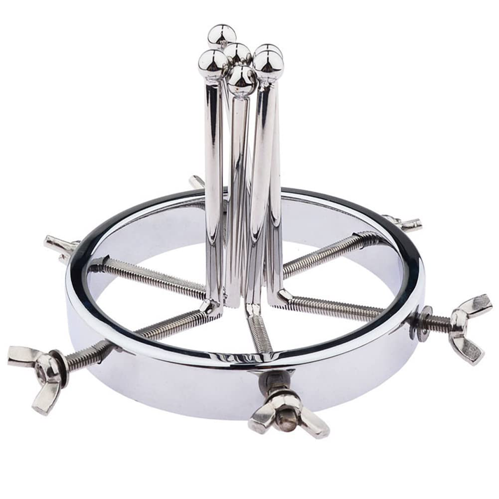 6 prong metal BDSM anal speculum, medical style speculum for anal stretching