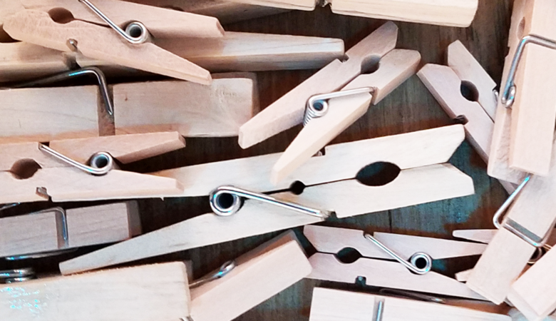 wooden clothes pins