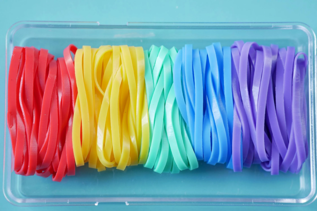colorful elastic hair bands, DIY cock ring guide