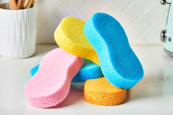 Homemade Masturbator with sponges