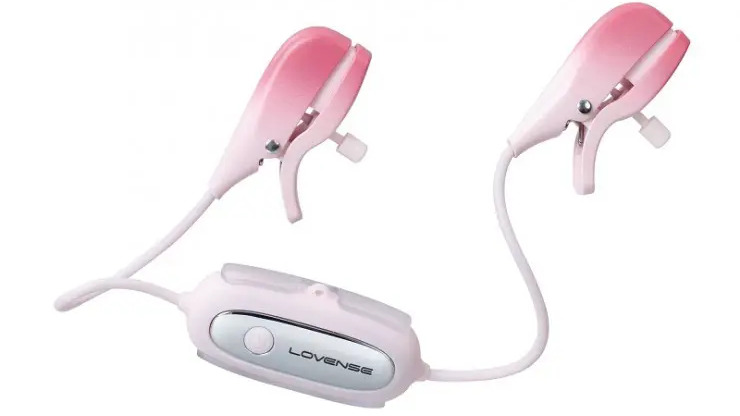 Lovense Gemini app-controlled, vibrating nipple clamps