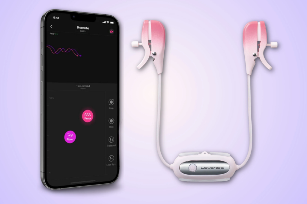 Lovense Gemini app-controlled nipple clamps