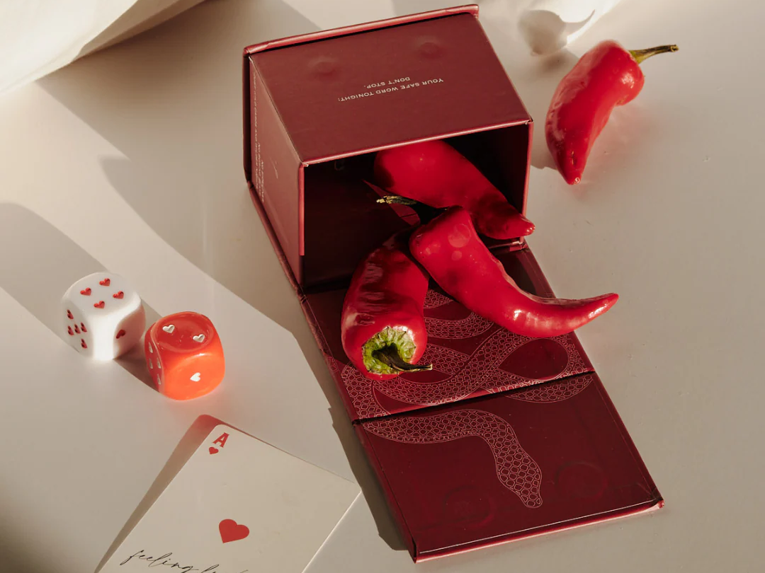Love Lingual Red Zone sexy card game with dice