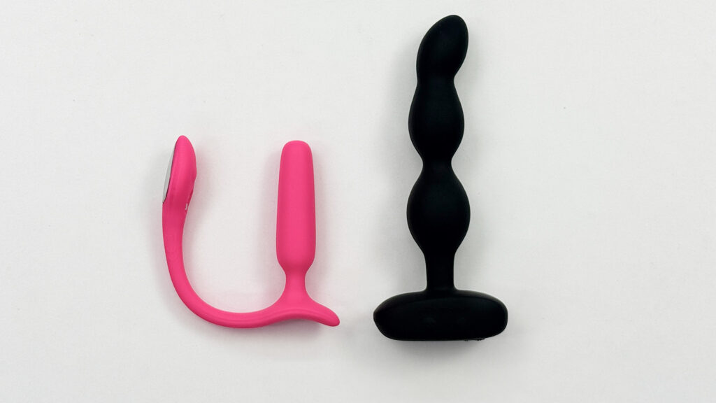Lovense Lush Anal plug vs. Ridge vibrating rotating anal beads