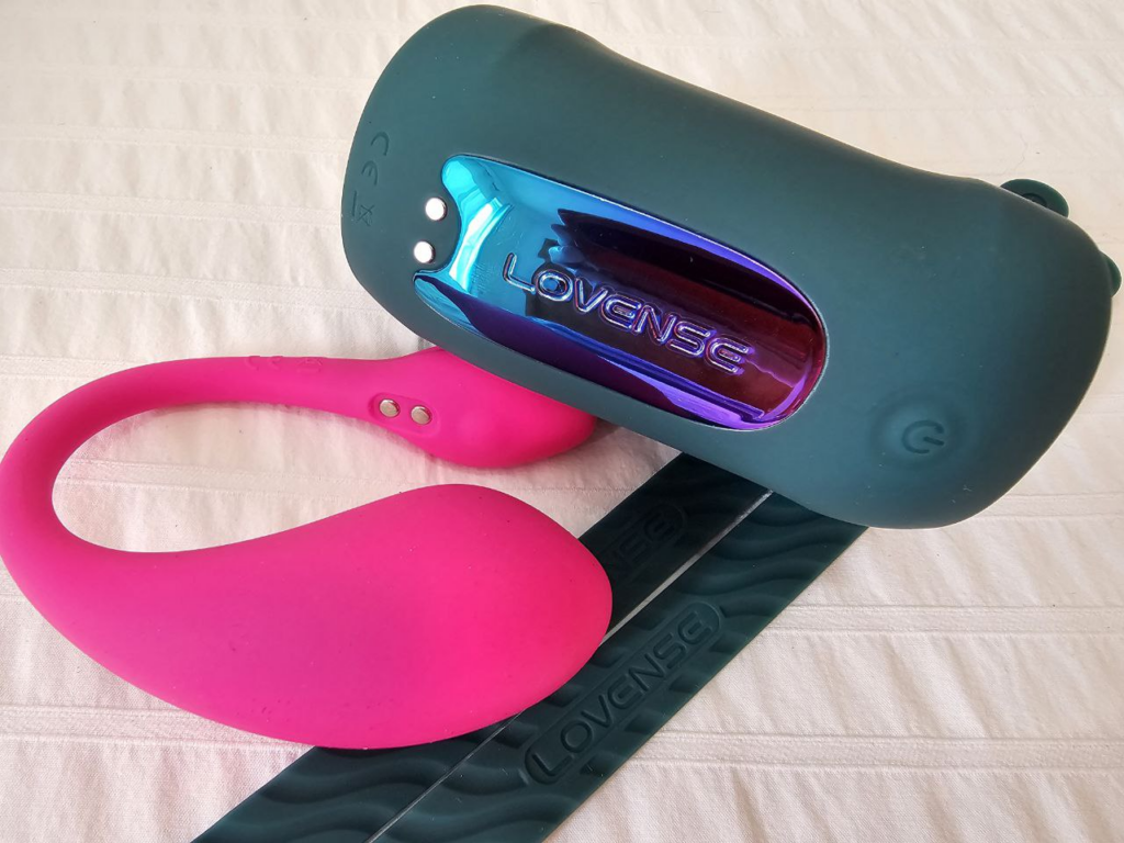 Lovense lush 4 vibrating egg and Gush 2 oscillating male hands-free stroker