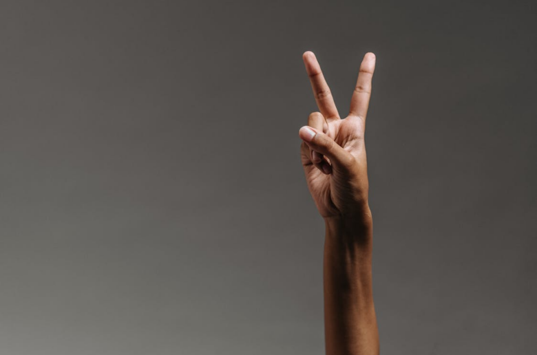 peace sign with fingers, hand signals for sex and bdsm