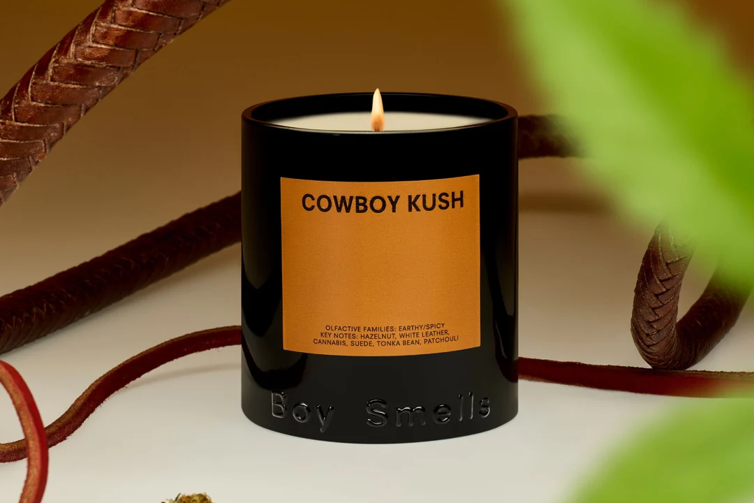 Boy Smells Cowboy Kush candle for Pride week gift