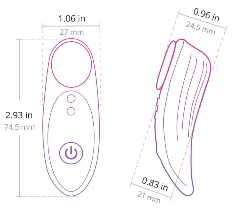 Lovense Ferri magnetic panty vibrator with long-distance app-controll