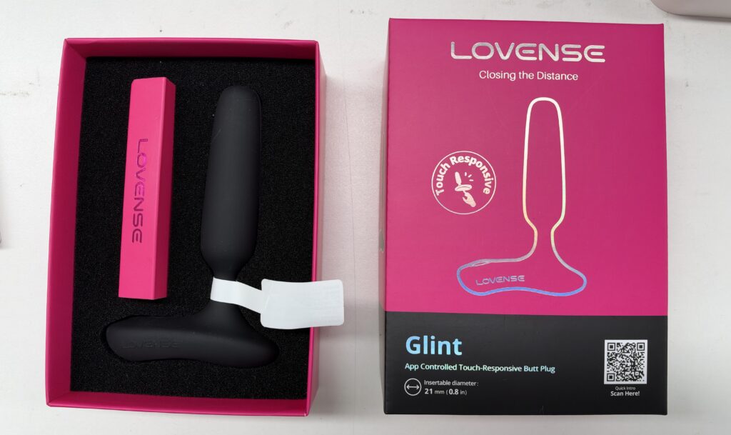 Lovense Glint app controlled touch-responsive butt plug